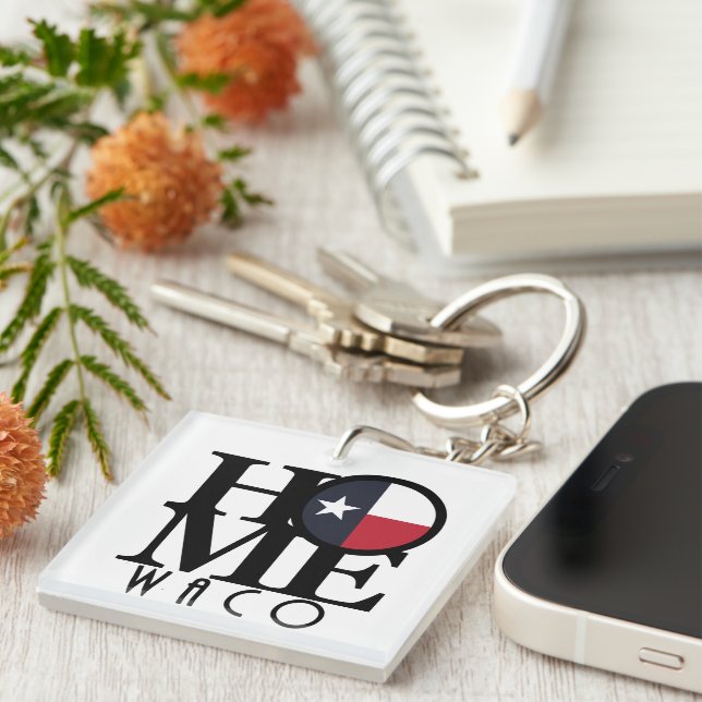 Porte-clefs HOME Waco Texas (Devant Droit)