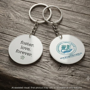 Porte-clefs Hommage aux bénévoles du refuge - Empreinte de pat