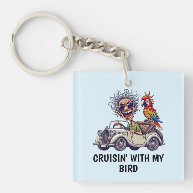 Porte-clefs Homme conduisant (Devant)