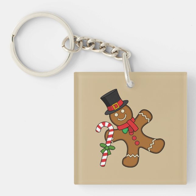 Porte-clefs Homme de pain d'épice (Devant)