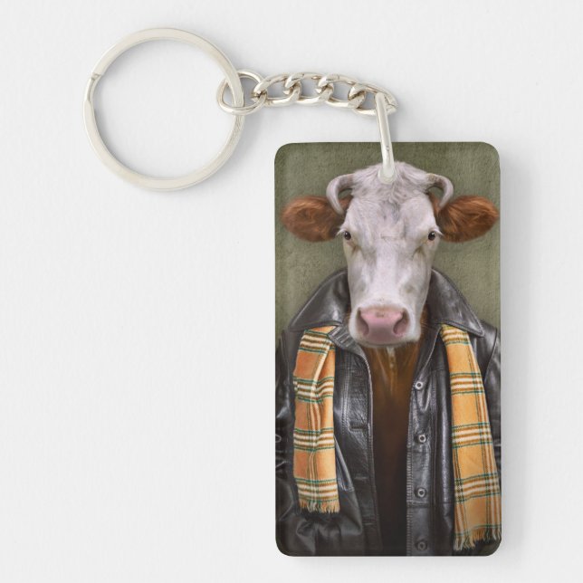 Porte-clefs Homme de vache (Devant)