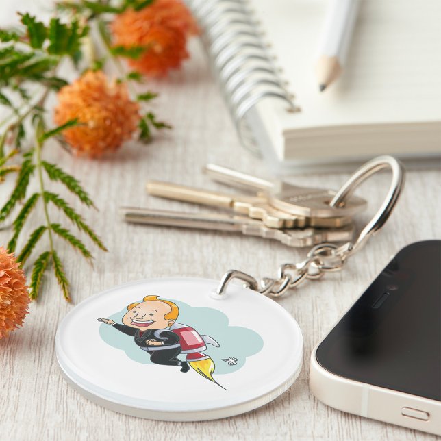 Porte-clefs Homme-fusée (Créateur téléchargé)