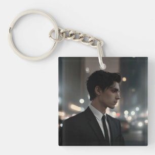 Porte-clefs Homme mystérieux en costume de nuit - Cinématique 