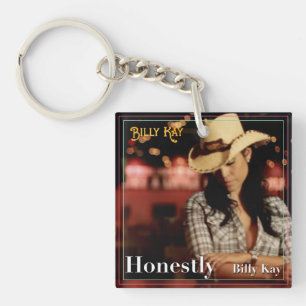 Porte-clefs Honnêtement par Billy Kay CD Couverture Carré Po