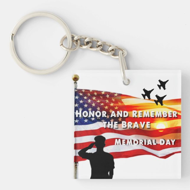 Porte-clefs Honneur et souvenir du courageux (Devant)