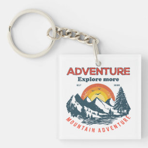 Porte-clefs Horizon aventure : Retro Mountain Expédition