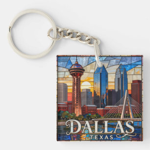 Porte-clefs Horizon de Dallas et tour Reunion 🌆