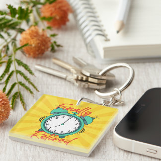 Porte-clefs Horloge d'alarme à la retraite