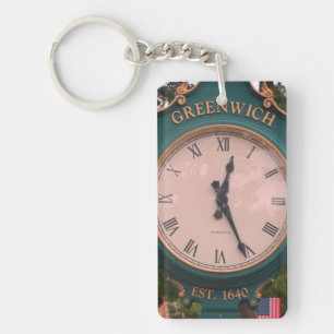Porte-clefs Horloge postale de l'avenue Greenwich, Greenwich,
