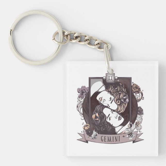 Porte-clefs Horoscope - GÉMEAUX (Devant)