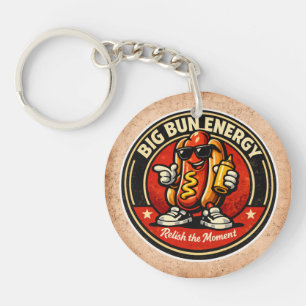 Porte-clefs Hot Dog - Big Bun Energy - Amoureux de la nourritu