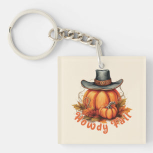 Porte-clefs Howdy Fall - Vibes d'automne rustiques