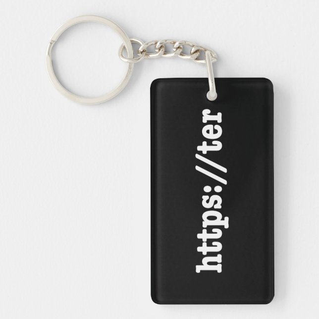Porte-clefs https://ter / code html (Devant)