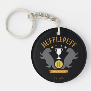 Porte-clefs HUFFLEPUFF™ Badger and Cup House Pride Graphisme