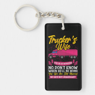 Porte-clefs Humour de femme de routier