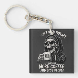 Porte-clefs Humour de squelette drôle