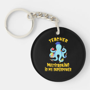 Porte-clefs Humour multitâche de l'enseignant