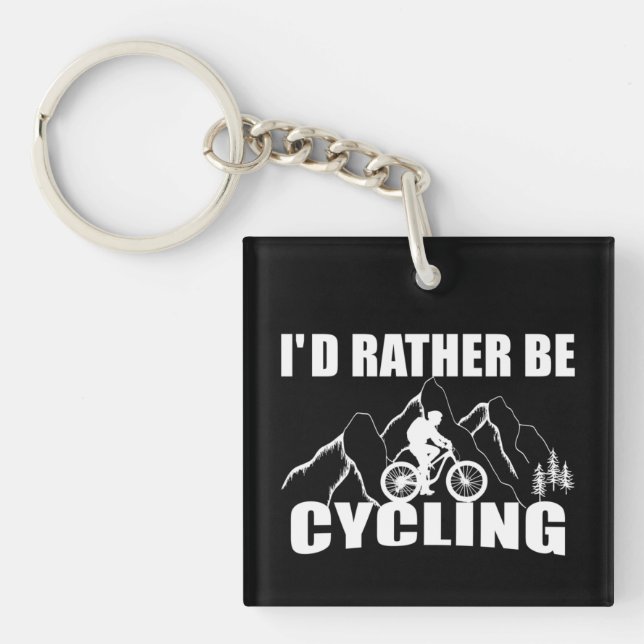 Porte-clefs Humour VTT - Cyclisme Drôle (Devant)