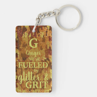 Porte-clefs Hunter Orange Camouflage Glitter Camo Name
