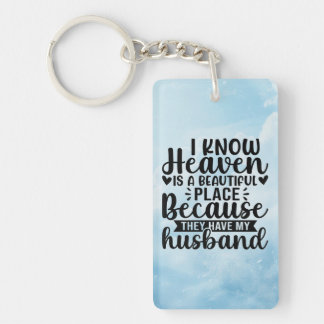 Porte-clefs Husband In Heaven Keychain