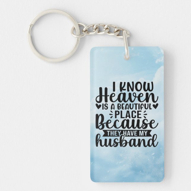 Porte-clefs Husband In Heaven Keychain (Devant)