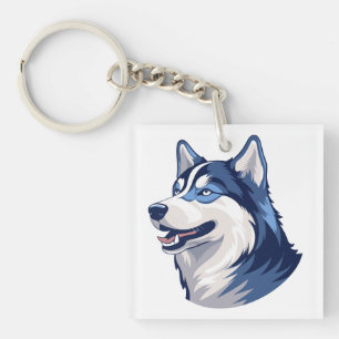 Porte-clefs Husky Howlers Husky Dog Power Logo Art