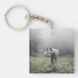Porte-clefs Husky Sibérien Blanc