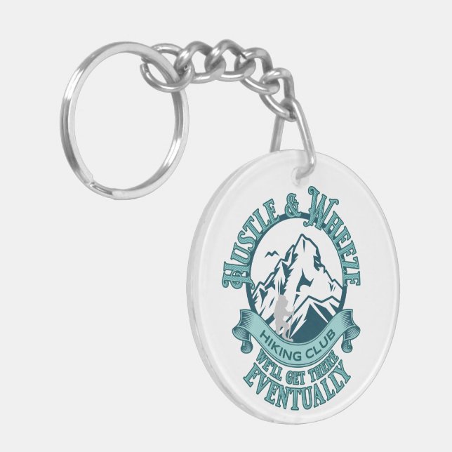 Porte-clefs Hustle & Wheeze Hiking Club  (Devant gauche)