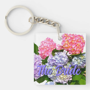 Porte-clefs Hydrangea Bouquet, pour la mariée