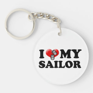 Porte-clefs I (Coeur) Mon marin