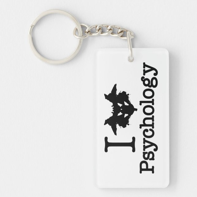 Porte-clefs I Coeur (Rorschach Inkblot) Psychologie (Devant)