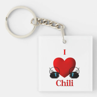 Porte-clefs I Heart Chili
