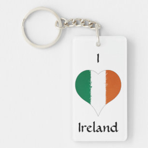 Porte-clefs I Heart Ireland Tricolor Drapeau irlandais