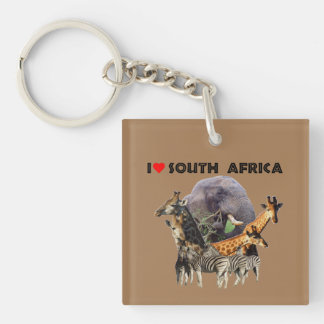 Porte-clefs I Heart South Africa Wildlife Collage