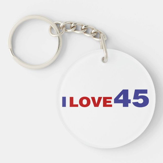 Porte-clefs I Love 45 (Devant)