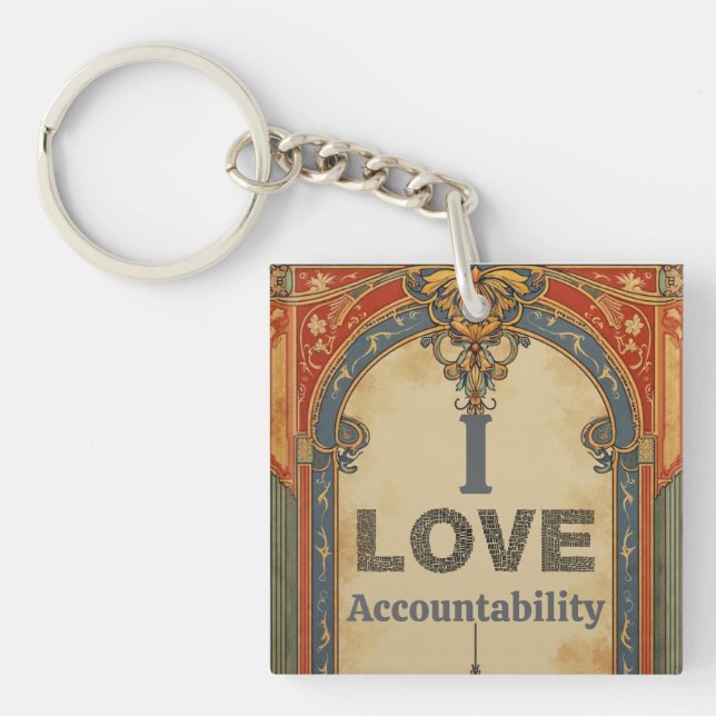 Porte-clefs I Love Accountability Keychain (Devant)