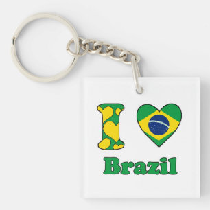 Porte-clefs I love Brazil