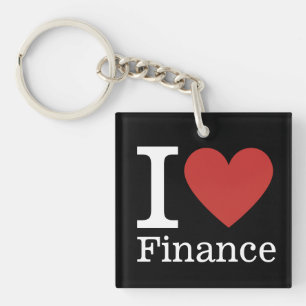 Porte-clefs I ❤️ Love Finance - Département des Finances - Por
