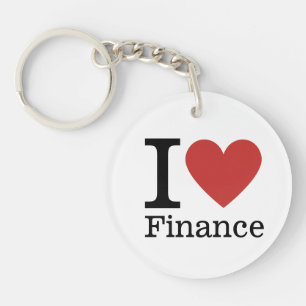 Porte-clefs I ❤️ Love Finance - Département des Finances - Por
