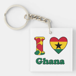 Porte-clefs I love Ghana