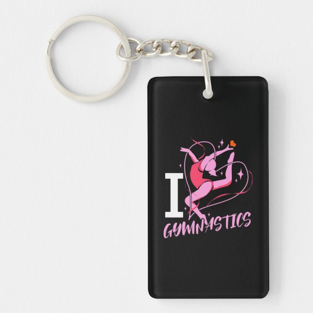 Porte-clefs I Love Gymnastique (Devant)