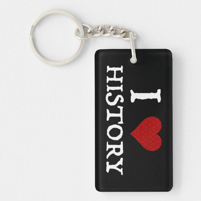 Porte-clefs I Love (Heart) History (Devant)
