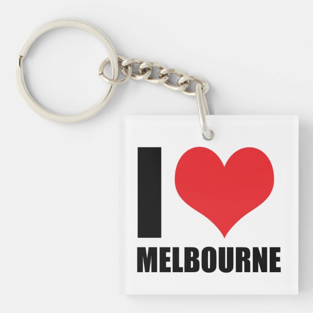 Porte-clefs I Love Melbourne (Devant)