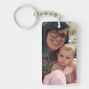 Porte-clefs I Love my Mommy Photo