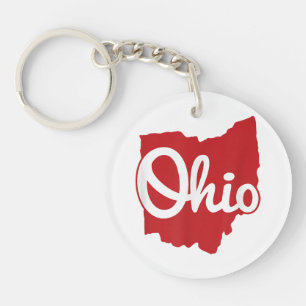 Porte-clefs I love My Ohio Home Script Ohio