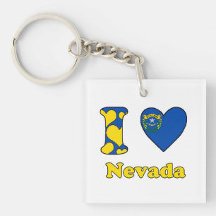 Porte-clefs I love Nevada