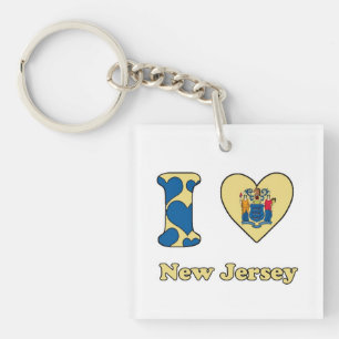 Porte-clefs I love New Jersey