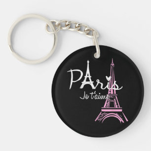 Porte-clefs I Love Paris Tour Eiffel France Souvenir français