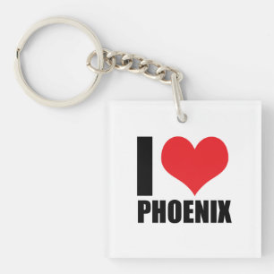 Porte-clefs I love Phoenix
