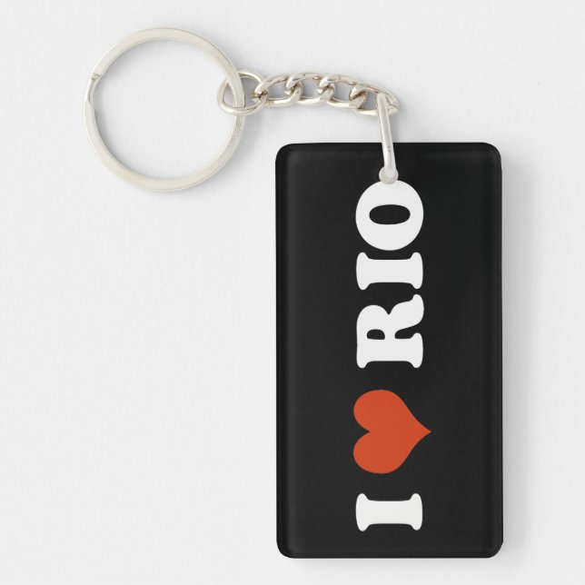 Porte-clefs I Love Rio (Devant)